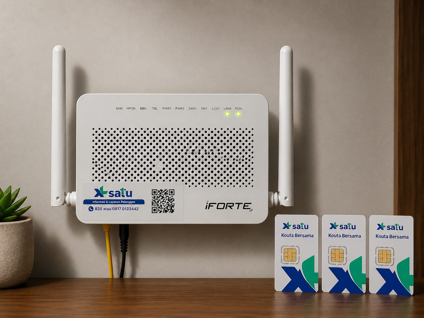 Router dan kartu XL Satu
